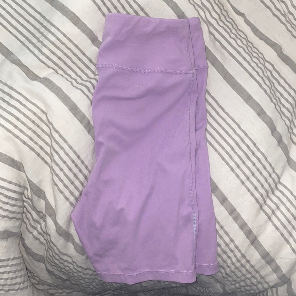 Purple biker shorts